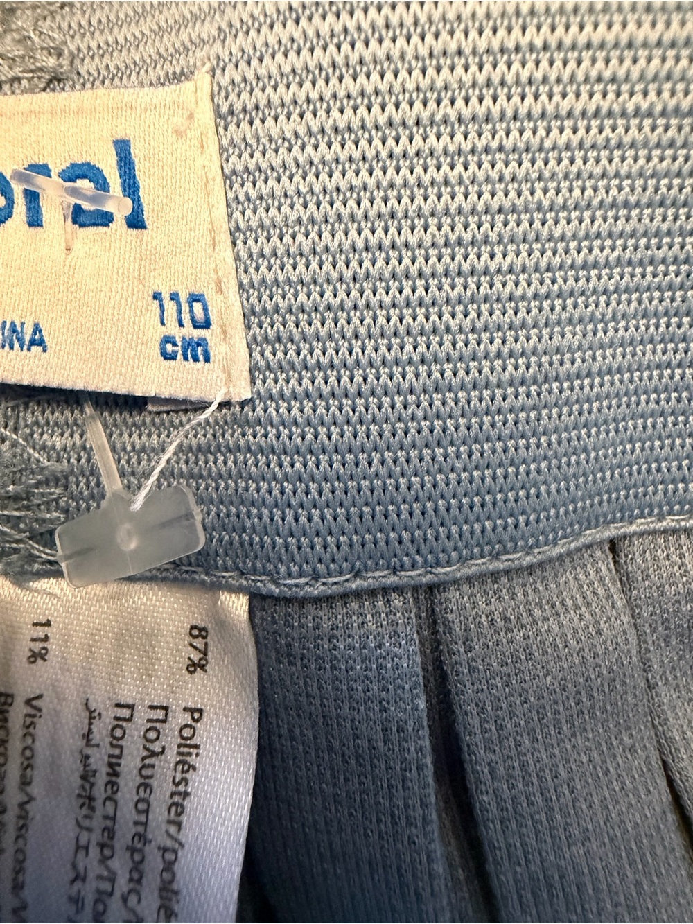 Mayoral Light Blue Pleated Mini Skirt - Picture 5 of 7
